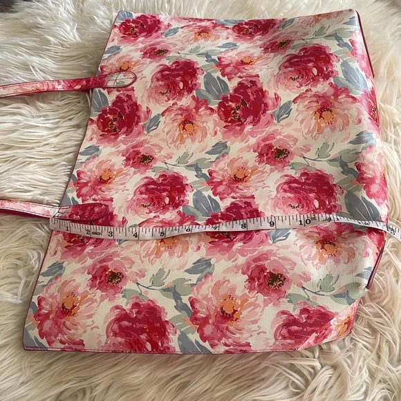 Stein mart Floral peony pink reversible tote purse pocketbook shoulder handbag - Picture 16 of 16